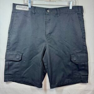 Dickies Cargo Shorts Relaxed Fit Utility Workwear Casual Black Size 36‎